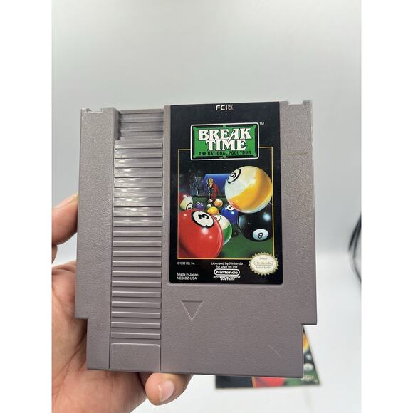 Break Time: The National Pool Tour (Nintendo, 1993) NES CIB COMPLETE - Picture 12 of 16